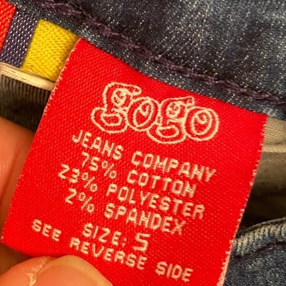 GOGO STAR Ankle Crop Jeans Cuffed. Size 5 - Picture 5 of 5